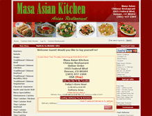 Tablet Screenshot of masaasiankitchen.com